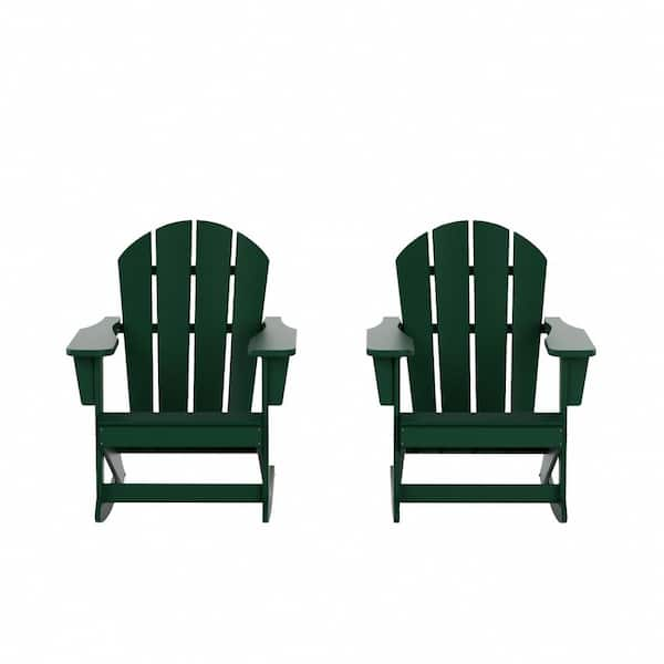 Dark green deals adirondack chairs