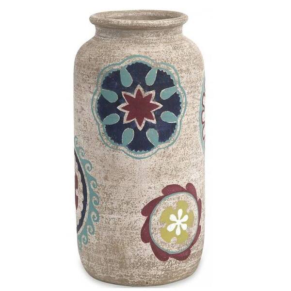 Unbranded Nevis 16 in. H Hand Painted Vase