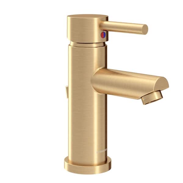 Symmons Dia Single Hole Single-Handle Bathroom Faucet with Drain Assembly in Brushed Bronze (1.5 GPM)