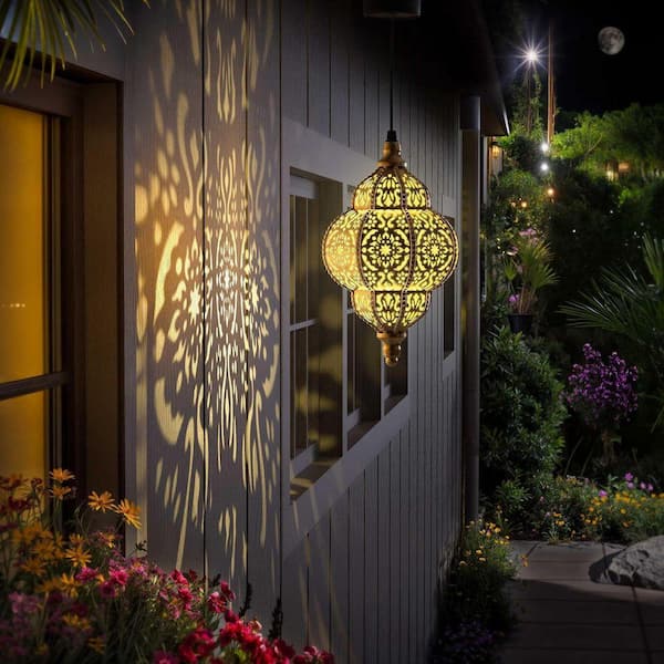 Hanging Solar Lights Outdoor Garden Decor Solar Lantern Waterproof