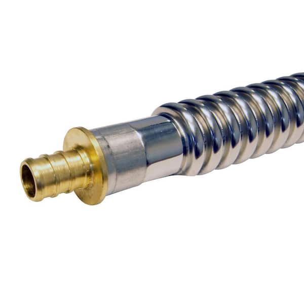 1/2 in. Stainless Steel PEX Barb x 3/4 in. Female Pipe Thread x 18 in. Water Heater Connector