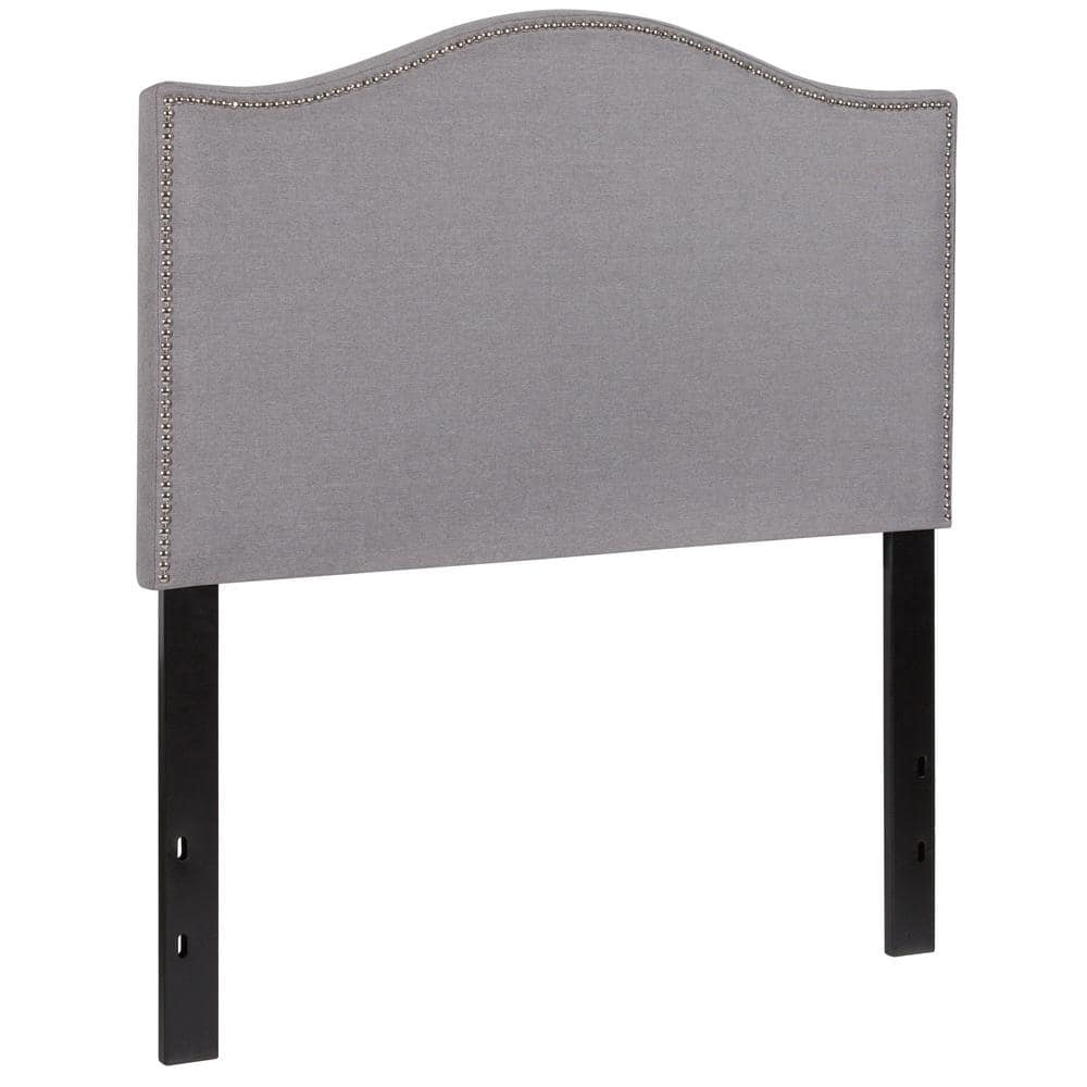 Carnegy Avenue Light Gray Twin Headboard Panel Design CGAHG215961LI