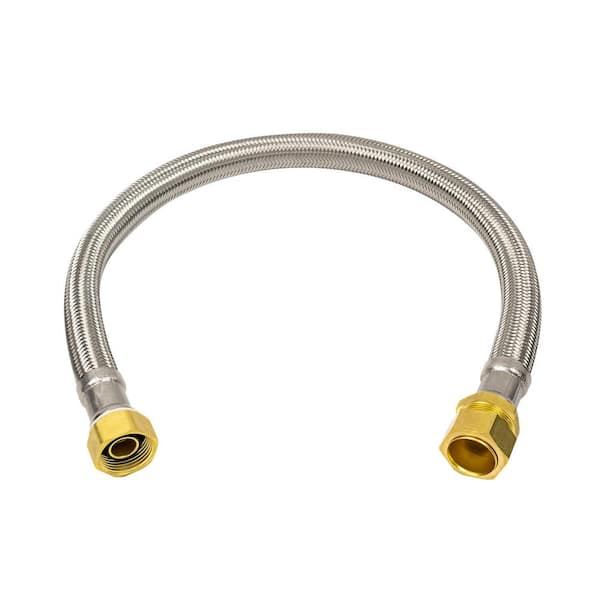 3/4 in. FIP x 7/8 in. Compression x 24 in. Stainless Steel Braided Water Heater Connector