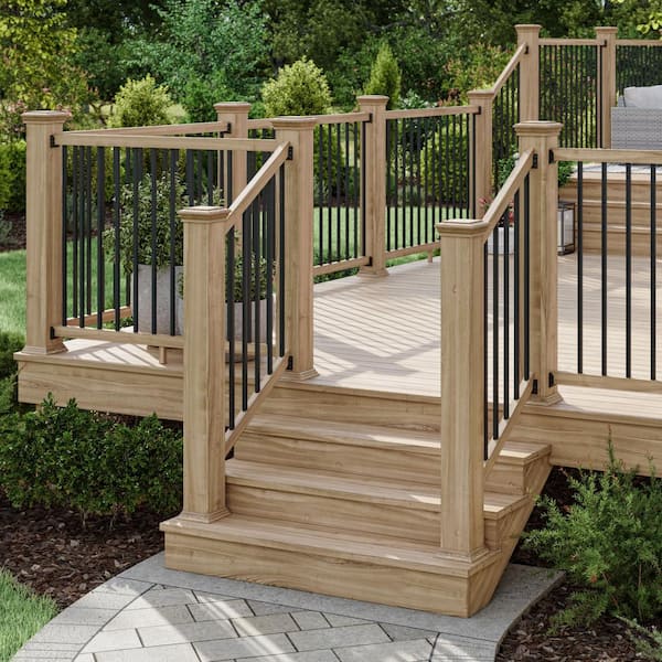Deckorators 29 in. x .75 in. Satin Black Aluminum Square-Shaped Estate Baluster (10-Pack)