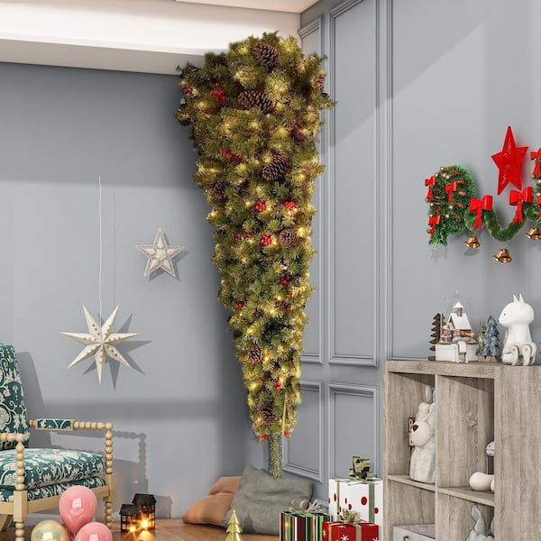 Cesicia 72 in. x 36 in. Upside Down Hanging Christmas Tree Arbor