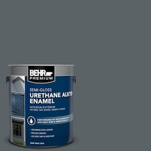 1 gal. Home Decorators Collection #HDC-AC-25 Blue Metal Urethane Alkyd Semi-Gloss Enamel Interior/Exterior Paint