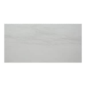 Alexandra White 12 in. x 24 in. Matte Porcelain Marble Look Floor and Wall Tile (16 sq. ft./Case)