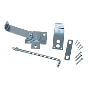 Zinc Plated Jamb Latch with 7 in. Hook