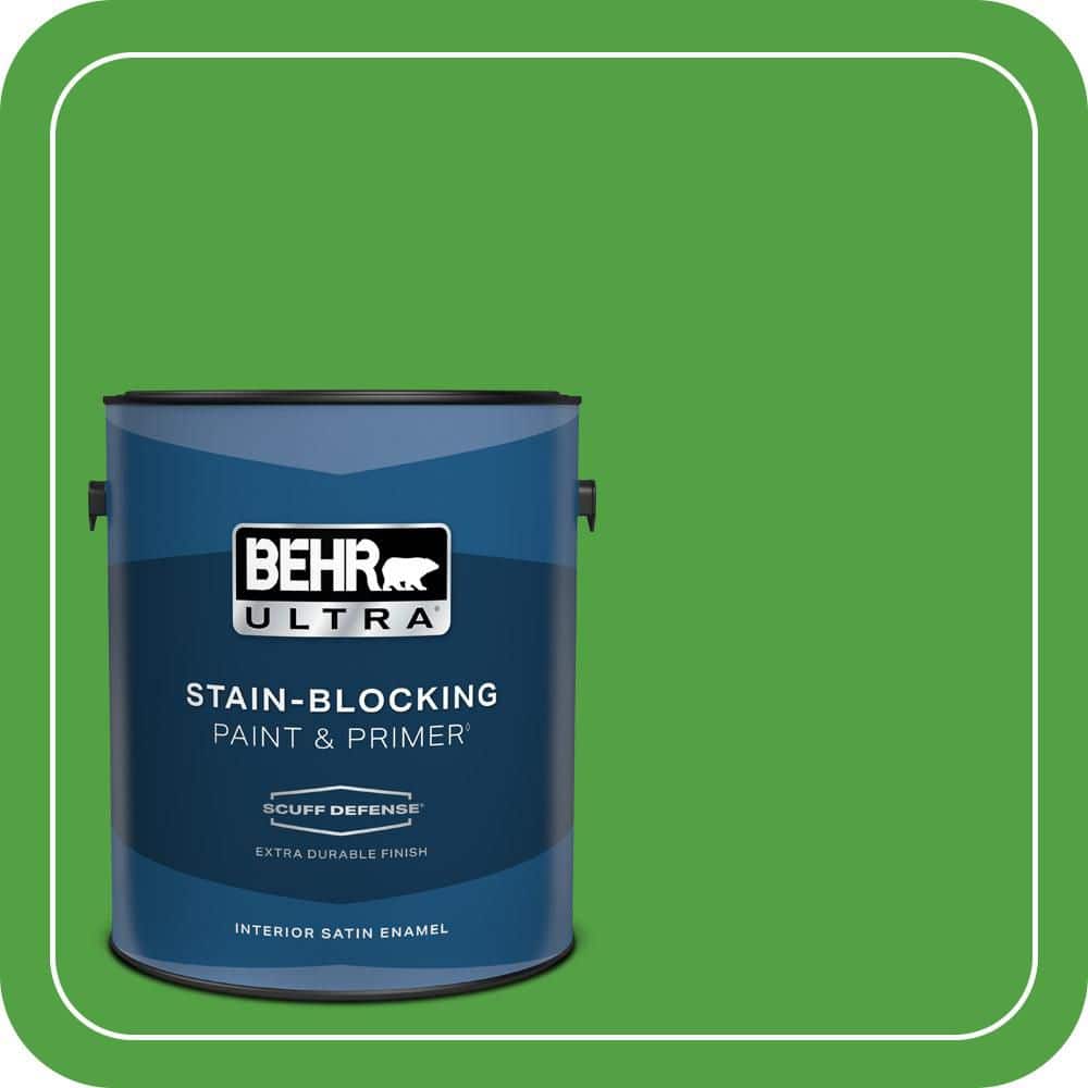 1 gal. #S-G-440 Green Acres Extra Durable Satin Enamel Interior Paint & Primer price history on PriceWatchPro
