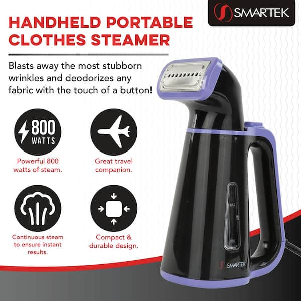 Black & Decker 1500W Handheld Portable Garment Steamer with Auto