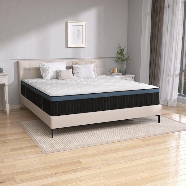 CHEVNI Breathable Twin Medium Memory Foam 14 in. Bed-in-a-Box Mattress ...