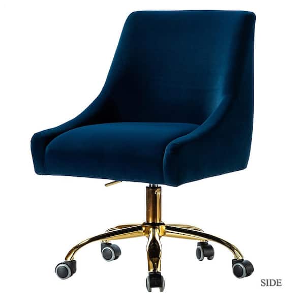 JAYDEN CREATION Carina Navy Swivel Task Chair