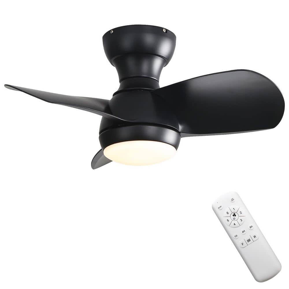 23 in. Integrated LED Indoor Small Modern Black Ceiling Fan with Light Kit and Remote price history on PriceWatchPro