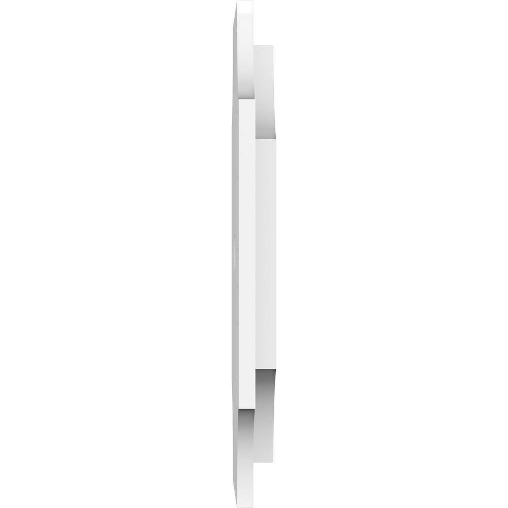 12'' White PVC Contemporary Two-Piece Ceiling Medallion