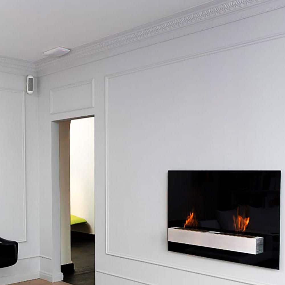 Primed White Polyurethane Crown Moulding with Acanthus Leaves