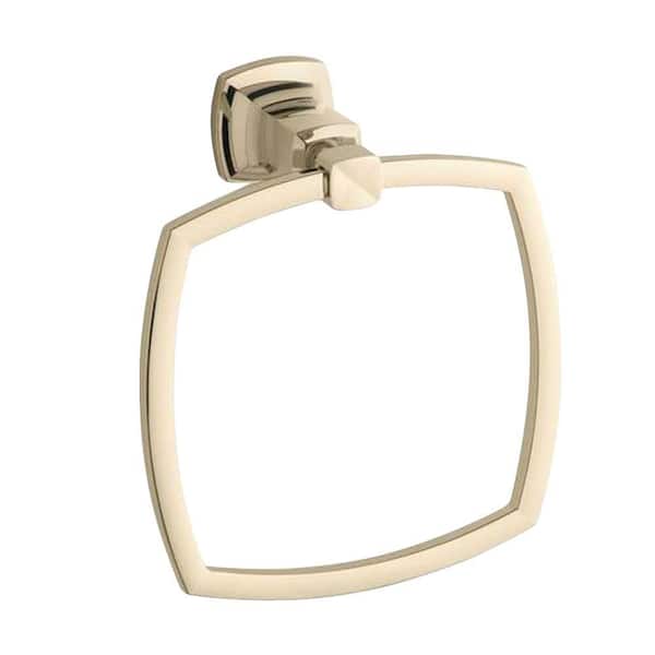 KOHLER Margaux Towel Ring in Vibrant French Gold