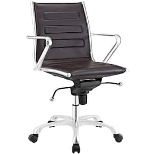 Ascend Mid Back Office Chair in Brown