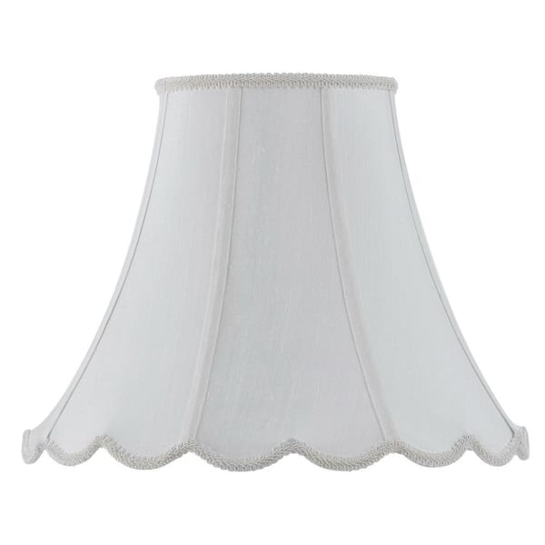 CAL Lighting 9.5 in. White Fabric Shade