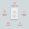 Commercial Electric Smart 15 Amp 120-Volt Tamper Resistant White Duplex  Outlet Powered by Hubspace (1-pack) HPKA315CWB - The Home Depot