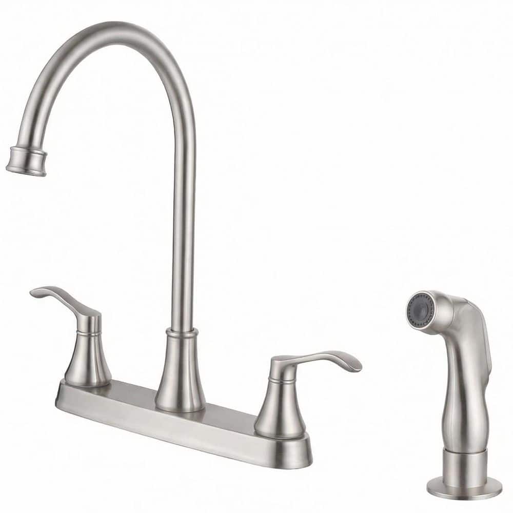 MTTCLE 2-Handles Deck Mount 8 in. Centerset Standard Kitchen