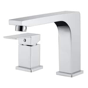 Icon Single-Handle Deck-Mount Roman Tub Filler Faucet in Polished Chrome