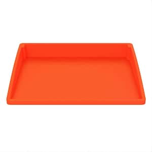 17 in. Silicone Griddle Mat Cover for Blackstone, Encompassing Coverage Food Grade Grill Buddy Mat for Patio, Orange