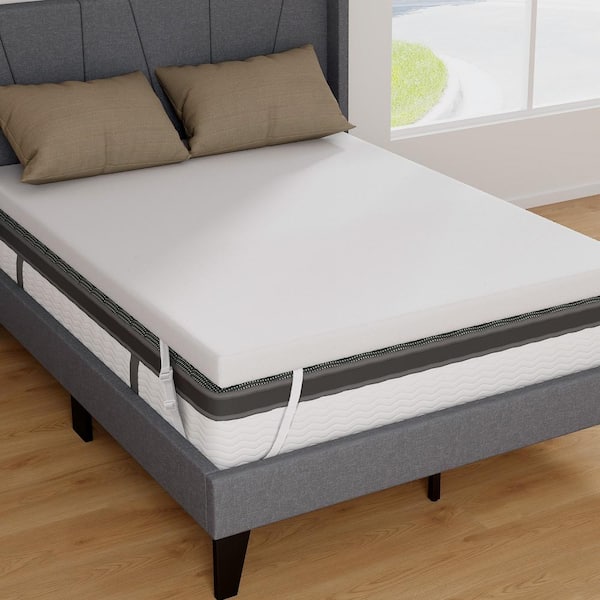 3 in. Full Gel-Infused Memory Foam Mattress Topper with Removable and Washable Cover
