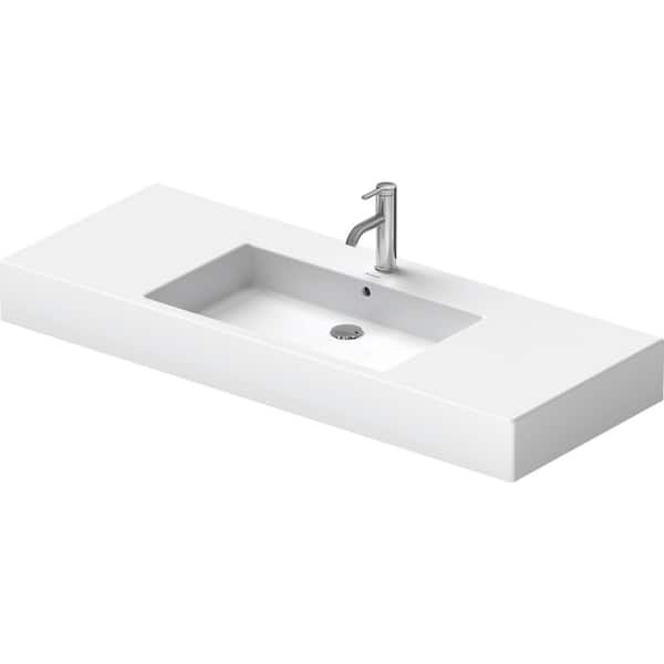 Duravit 19.25 in. W x 49.25 in. D Ceramic Vanity Top in White