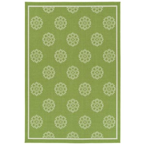 Amalie Lime Green 1 ft. 9 in. x 3 ft. Indoor/Outdoor Area Rug