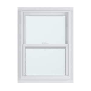 23.375 in. x 35.25 in. 50 Series Low-E Argon Glass Single Hung White Vinyl Fin Window, Screen Incl