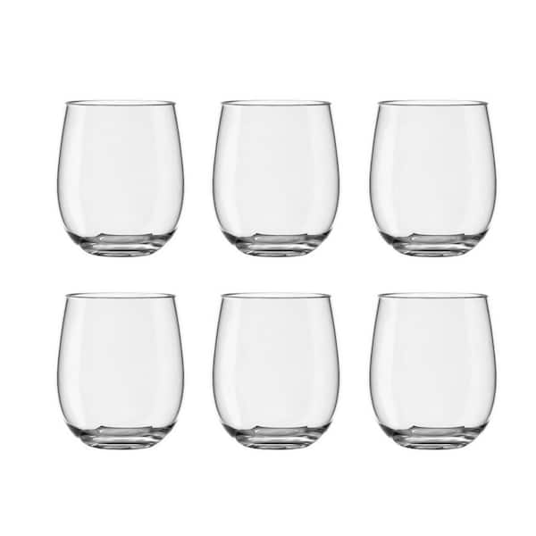 ABODE HOMEWARES Montana 13 oz. Dishwasher Safe Clear Acrylic Drinking Glass  TMTDF130MDCL - The Home Depot