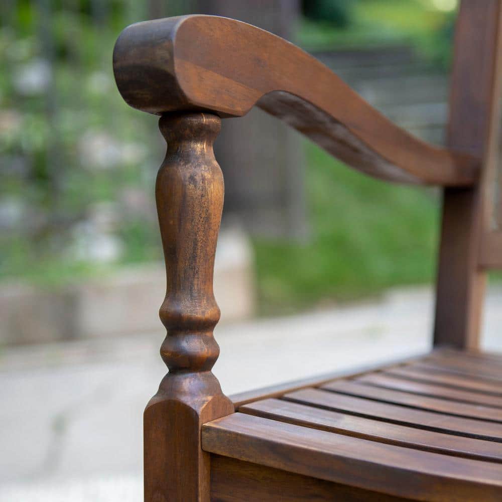 Boardwalk Dark Brown Acacia Wood Outdoor Rocking Chair