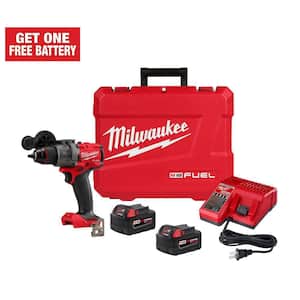 M18 FUEL 18V Lithium-Ion Brushless Cordless 1/2 in. Drill/Driver Kit W/(2) 5.0Ah Batteries, Charger, and Hard Case