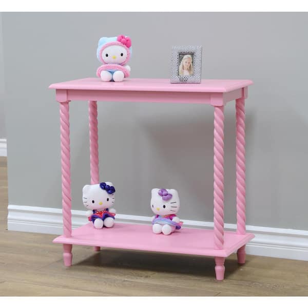 Homecraft Furniture 12 in. W x 24 in. D Pink Free Standing Decorative Shelf