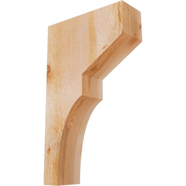 Ekena Millwork 4 in. x 12 in. x 20 in. Western Red Cedar Monterey Rough Sawn Corbel