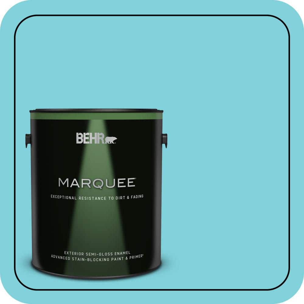 1 gal. #P470-3 Sea of Tranquility Semi-Gloss Enamel Exterior Paint & Primer price history on PriceWatchPro