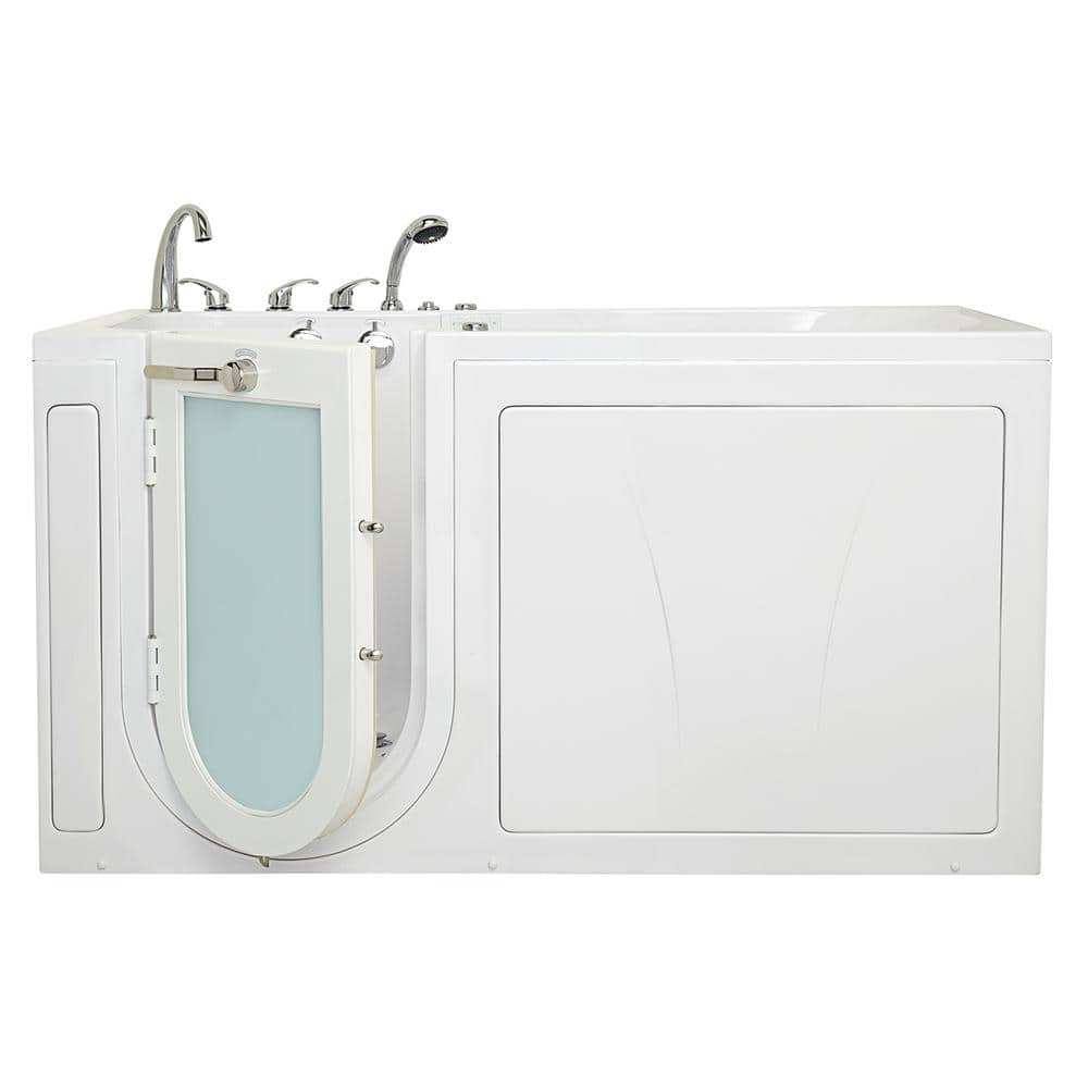 Ella Shak 36 In X 72 In Walk In Whirlpool And Air Bath Bathtub In White Independent Foot