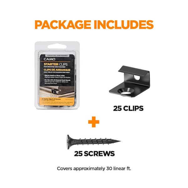 CAMO Starter Clips (25-Count)