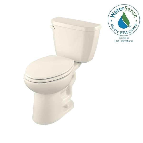 Gerber Viper 2-Piece 1.280 GPF Single Flush High Efficiency Compact Elongated Toilet in Biscuit