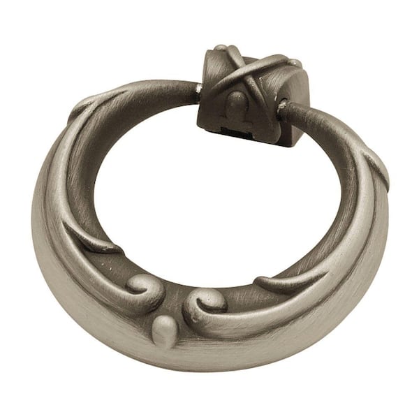 Liberty French Lace 2 in. (50mm) Brushed Satin Pewter Ring Drawer Pull
