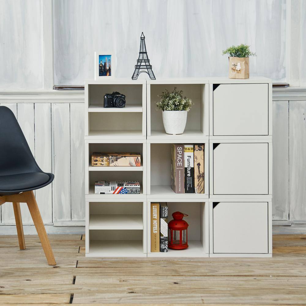 Eco-Friendly Modular White zBoard Stackable Storage Cube