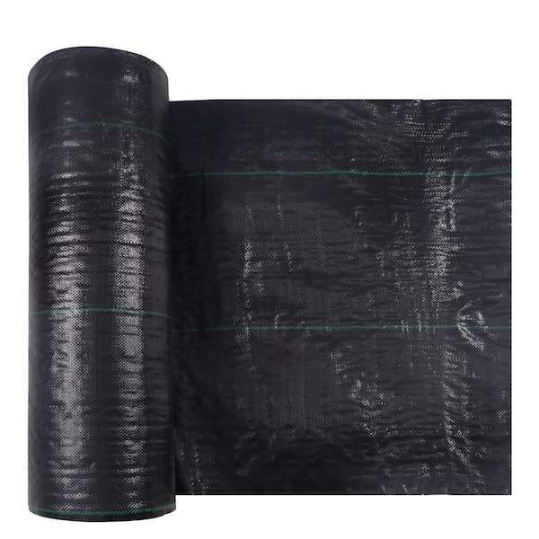 Agfabric 6 Ft. X 330 Ft. PP Heavy-Duty Woven Weed Barrier Soil Erosion ...