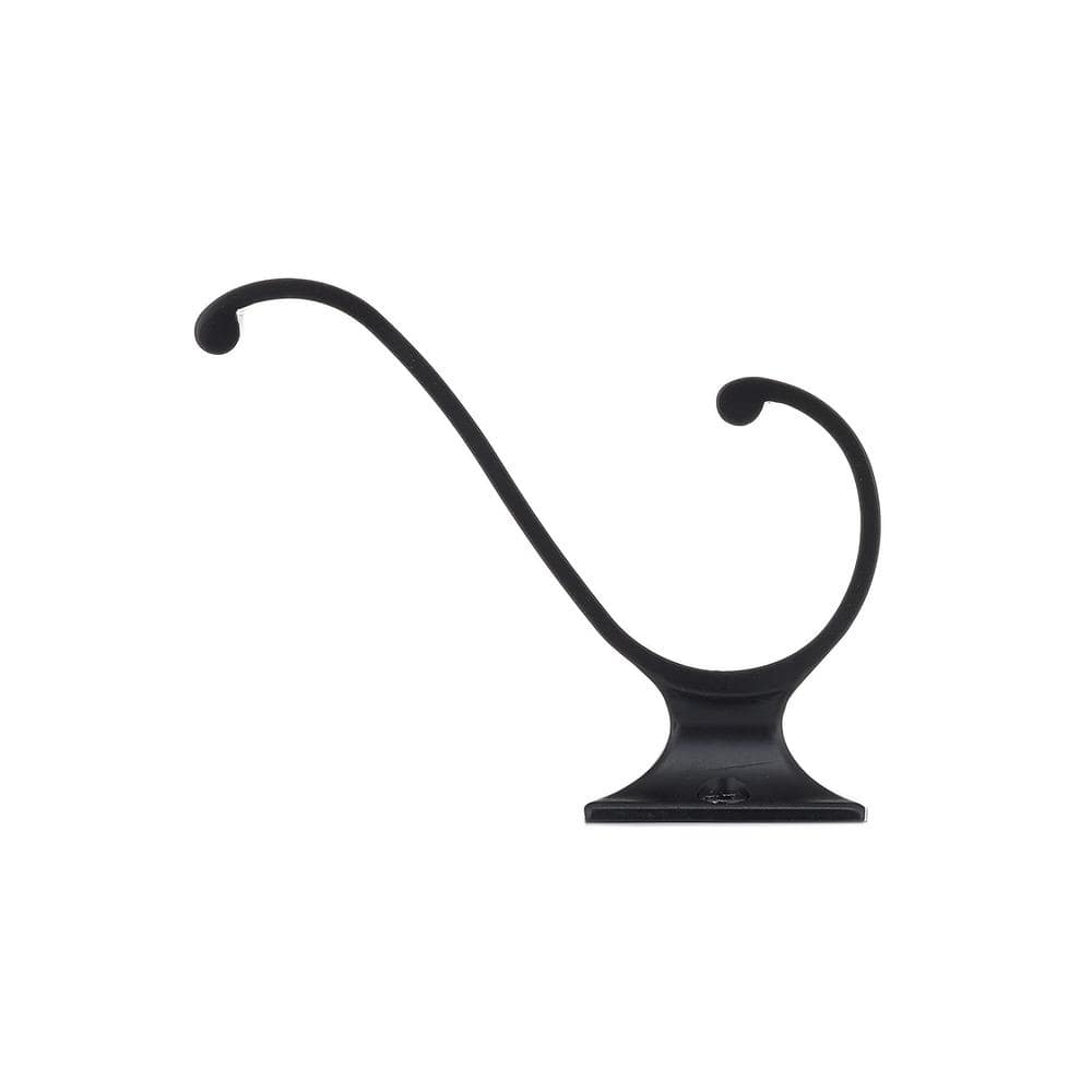 Matte Black Transitional Metal Wall Hook