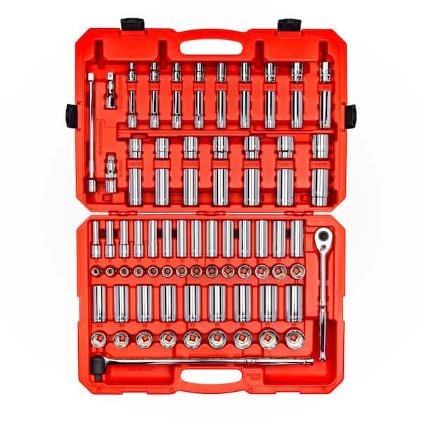 Klein Tools 32-Piece Standard (SAE) 1/4-in Drive 6-point Set Deep Socket Set  in the Sockets & Socket Sets department at