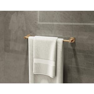 Dia 18 in. Wall-Mounted Towel Bar in Brushed Bronze