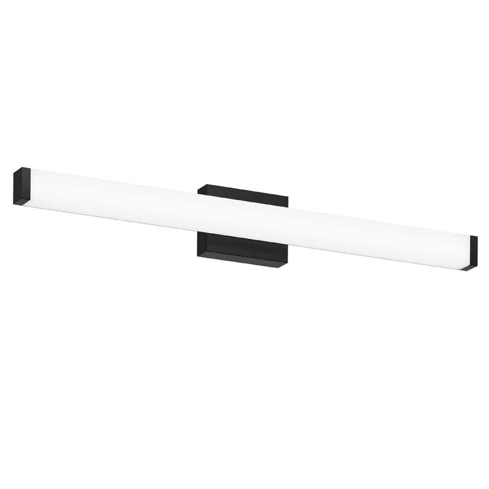 33 in. 1-Light Black Modern Dimmable LED Vanity Light Bar 6000K Mirror Light with Acrylic Shade price history on PriceWatchPro