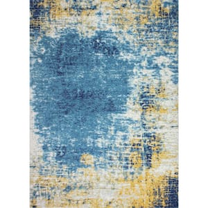 Everek Multi 9 ft. x 12 ft. (8'6" x 11'6") Abstract Transitional Area Rug