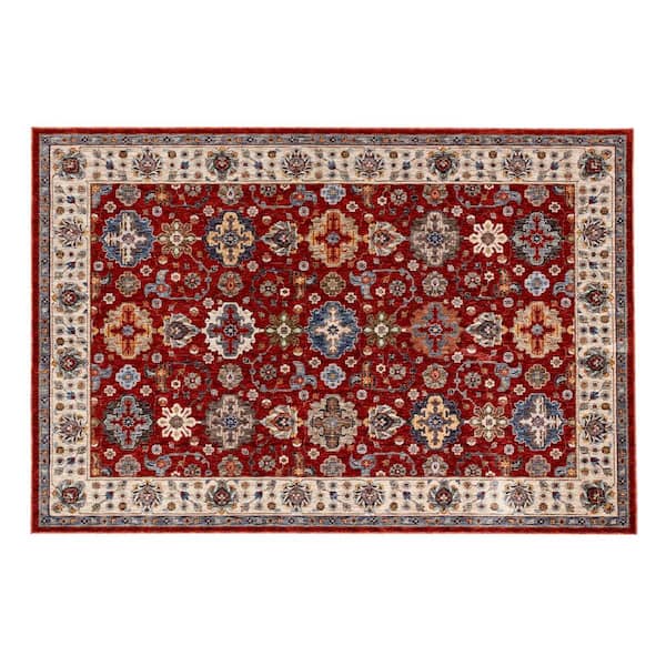 Home Decorators Collection Earltown Rust 5 ft. 3 in. x 7 ft. 3 in. Polyester Indoor Area Rug
