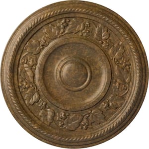 16-1/8 in. x 3/4 in. Tyrone Urethane Ceiling Medallion (Fits Canopies upto 6-3/4 in.), Rubbed Bronze