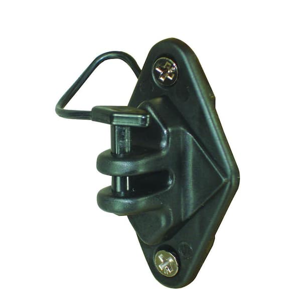 Wood Post - Pinlock Nail-On Insulator - Polywire/Wire - Black